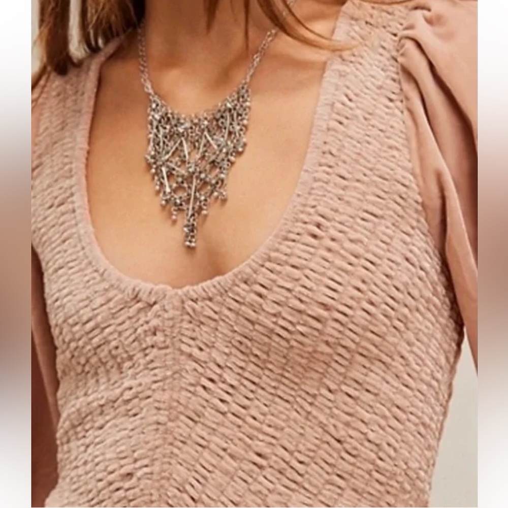 FREE PEOPLE Farrier Velvet Mini Dress -  NWOT Retail $128 - Picture 3 of 7